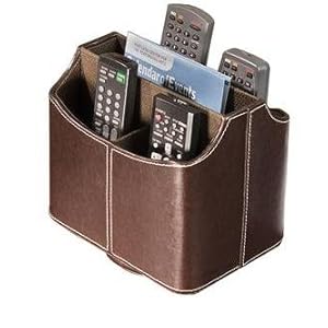 BROWN REMOTE TV GUIDE mail SPINNING ORGANIZER caddy
