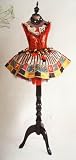 FRENCH STYLE MANNEQUIN WITH ROULETTE CASIN THEME, BOUDOIR ITEM