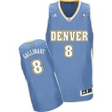 Adidas Denver Nuggets Danilo Gallinari Youth (Sizes 8-20) Revolution 30 Swingman Road Jersey Large