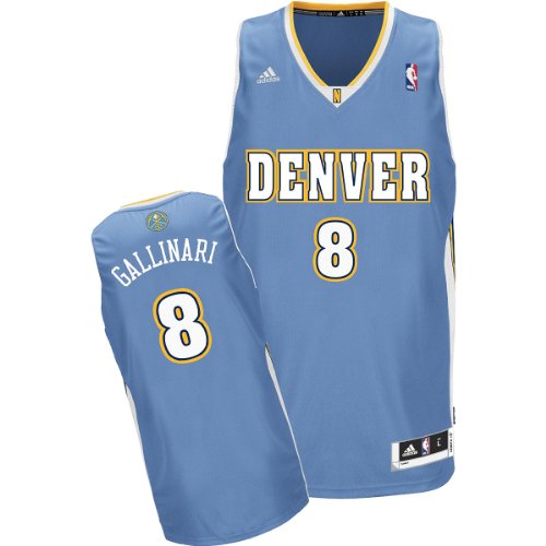 Adidas Denver Nuggets Danilo Gallinari Youth (Sizes 8-20) Revolution 30 Swingman Road Jersey Large
