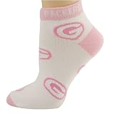 Green Bay Packers Ladies White 6-11 Pink Team Logo Ankle Socks