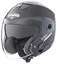 CABERG Sintesi Jet, Moderner Jet-Helm mit Sonnenblende, schwarz uni