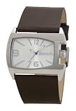 Image of Bench Gents Silver Sunray Dial Watch With Brown Strap