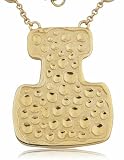 18k Gold Over Sterling Silver Artistic Aztec Necklace