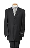 Navy Blue Pinstripe Men's Suit