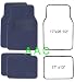 A Set of 4 Universal Fit Plush Carpet Floor Mats for Cars - Navy Blue