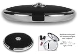 Floxite 10x LED Lighted Compact Mirror with Crystals Black