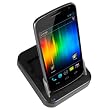 mumbi DUAL USB Dock Samsung Galaxy Nexus i9250 Dockingstation / Tischladestation mit EXTRA Akkuladefach + USB Datenkabel + Netzteil