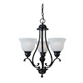 Linda 3-Light Chandelier - Black