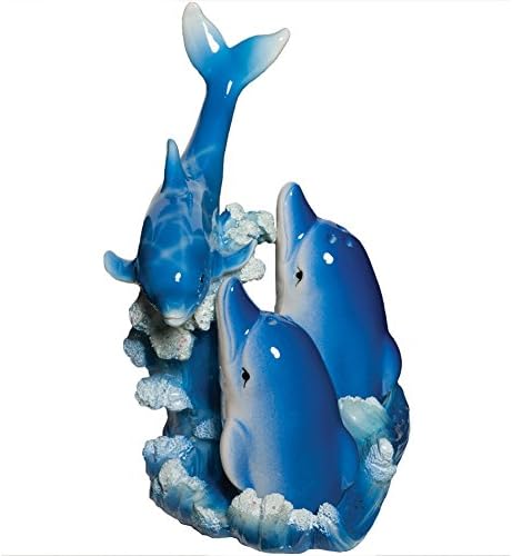 Dolphin Bay Salt And Pepper Shaker Set With Stand
