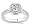 18k White Gold or Yellow Gold Diamond Engagement Ring with Prong Set Sidestones (H/SI2, 1 ct. tw.)