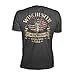 Official Winchester Mens Cotton Southern Rebel Skull Graphic Short Sleeve T-Shirt