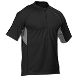 Salomon Men's Trail Runner Zip Tech T Shirt (Black/ Detroit) - XL