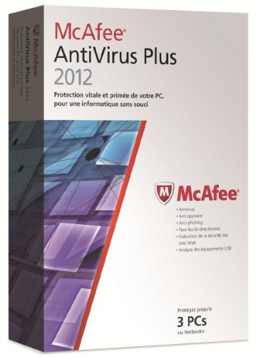 McAfee antivirus plus 2012 (1 poste, 1 an)