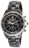 K&BROS Women's 9150-1 C-901 Full Ceramic Chronograph Black Watch