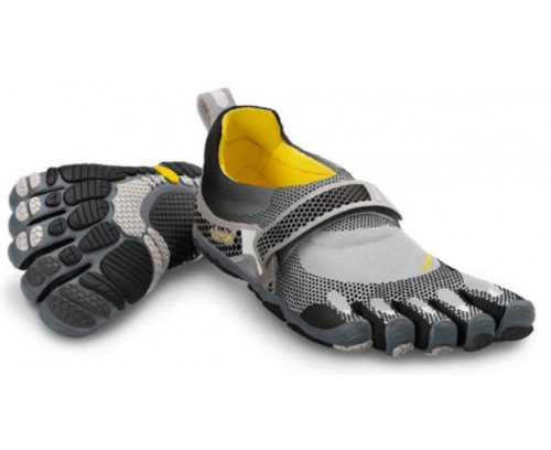 VIBRAM Fivefingers Men's Bikila Laufschuhe, Silber/Schwarz, 41