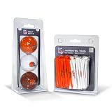 NFL Cleveland Browns 3 Pack Golf Balls (50 Pack Team Tees)