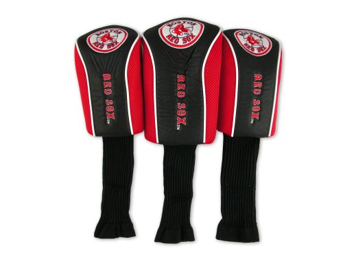 Boston Red Sox 3 Pack Mesh Longneck Headcover Set
