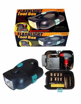  Flashlight Tool Box Kits Case Pack 20 