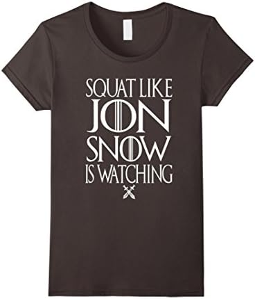 Women's Squat Like Snow Is Watching TShirt Medium Asphalt