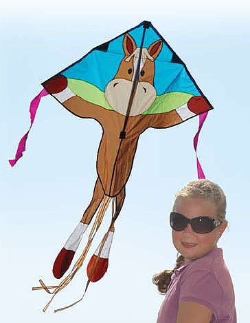 Childrens Toyshop  Toys : Easy Flyers, Butterscotch/Horse, 31" x 21"