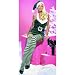 Sexy Claus Christmas Green Elf Costume Outfit Santa'S Helper Dress Hat Striped Stockings White Trim Leg Avenue Medium/Large, Green