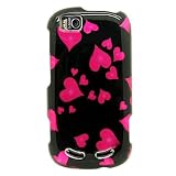 Best Price Hard Snap on Plastic With RAINING RED HEART Design Sleeve Faceplate Cover Case for MOTOROLA CLIQ 2 / BEGONIA [WCE187]