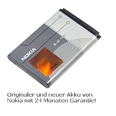 Original - Nokia BL-5C / BL5C Akku Li-Ion 1020 mAh f�r Nokia N70 / N70 Music Edition / N71 / N72 / N91 / N91 8GB / X2-01 etc. - inkl. "MyTouch" Microfiber Tasche