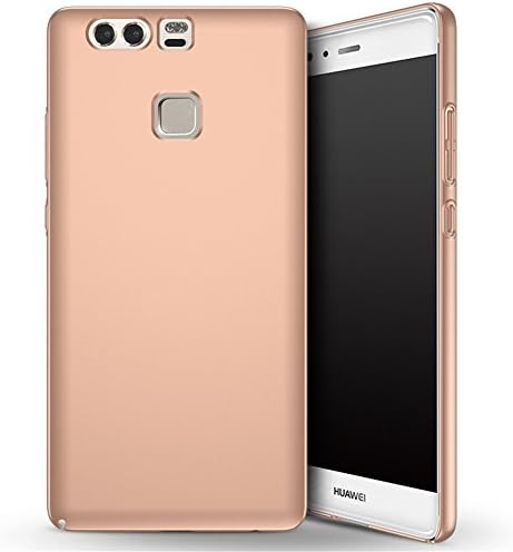 Huawei P9 Plus Phone Case, PC Ultra Slim Hard Cover Soft Finish Coated Surface Protective Perfect Fit Anti Slip Back Protector Cover Shockproof Case For Huawei P9 Plus (Gold)
