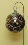 Deep Purple Hand-blown Glass Sun Catcher Gazing Globe with Shepherds Hook (6 inch)