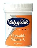 Valupak Vitamins Chewable Vitamin C Tablets 120mg 60 Tablets