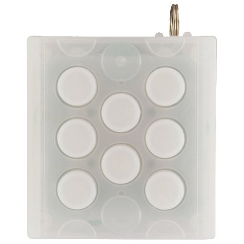 Mugen Pop Pop Endless Bubble Popping Keychain Ice Clear White.
