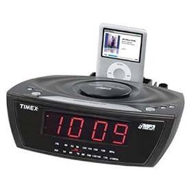 Timex Large Display Alarm Clock Radio with MP3 Line-in - Black (T227BQ)