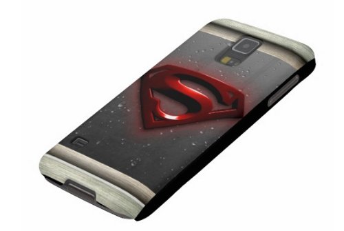 Designed Samsung Galaxy S5/SV Hard Case with superhero Superman logo background