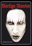 Marilyn Manson Face Posterflagge - Marilyn Manson
