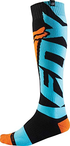 2016 Fox Racing Coolmax Shiv Thick Socks (L, Aqua)