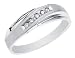 Diamond Men's Ring 1/10 Carat (ctw) in White Gold