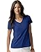 Hanes Women's Nano- V-Neck T-Shirt Deep Royal Large