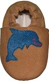 Plateau Krabbelschuhe Lederpuschen Krabbelpuschen Kinderschuhe Delphin