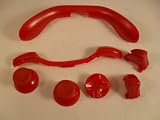 RED Thumbsticks, D-Pad, Triggers, RB LB Kit for Xbox 360 Controller