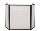 Outdoor Living : UniFlame 3 Fold Black Wrought Iron Large Screen