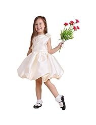 Girls Polyester/Satin/Taffeta Spaghetti Strap Bubble Dress  Dress