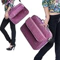 Surelaptop purple crocodile print Laptop Case Notebook Bag 17 16 15"