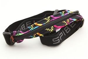 SPIbelt Adult SPIbelt, Peace Signs Fabric/Black Zipper/Logo Band