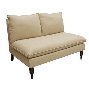 Skyline Furniture Maverick's Love Seat in Microsuede Oatmeal Skyline Furniture Maverick's Love Seat in Microsuede Oatmeal