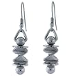 Stainless Steel Dangle Earring Swirl Design 316L by Bucasi Stainless Steel Dangle Earring Swirl Design 316L by Bucasi