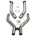 JBA 1786SH 3" Stainless Steel Exhaust Mid H-Pipe for Mustang 5.0 11