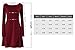 Honeykoko Women's Casual slim fit Dress long Sleeve Solid Flare A-line Dresses