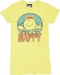 Junk Food Happy Light Yellow Juniors T-shirt Tee