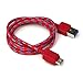 SOSAM Fashion Braided Fabric USB 3.0 Charger Cable for Samsung Galaxy Note 3 (Red)